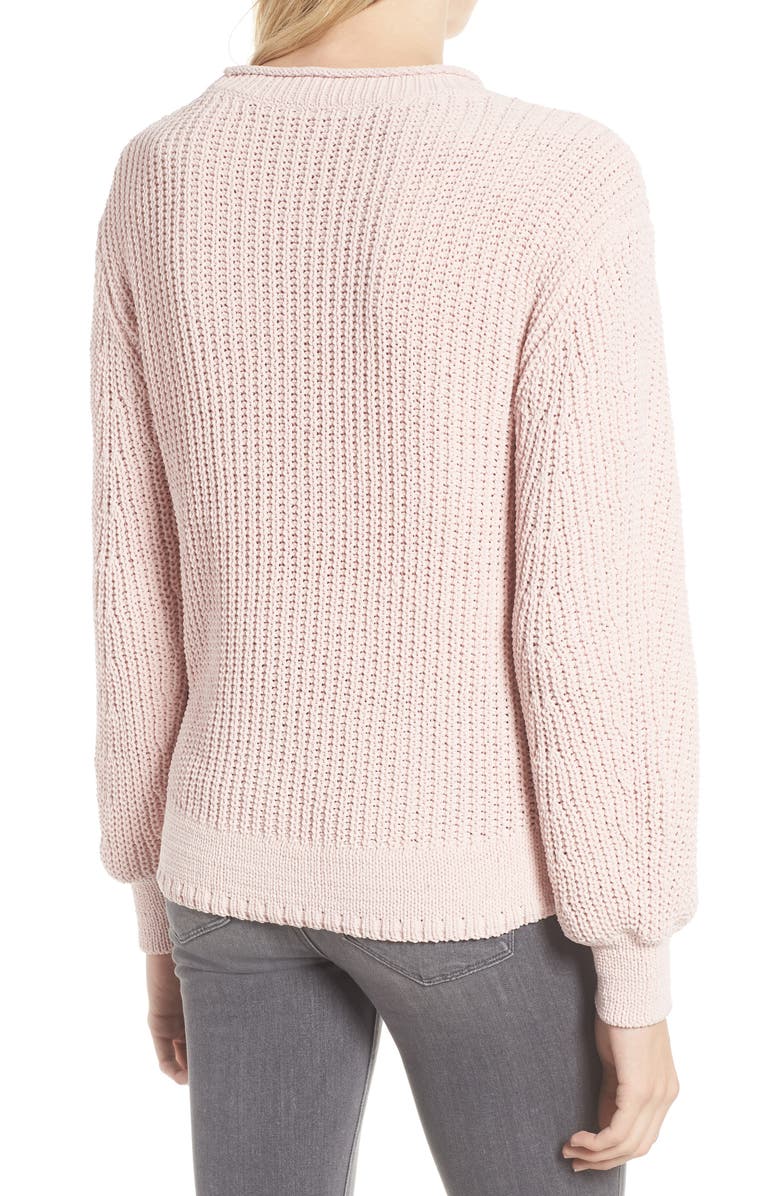Caslon<sup>®</sup> Chenille Crewneck Sweater, Alternate, color,