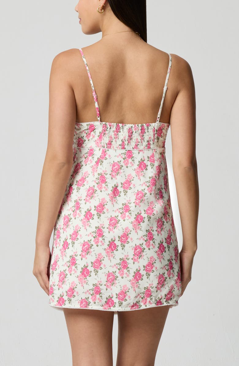 Florence by Mills Floral Square Neck Mini Sundress, Alternate, color, Vintage Floral