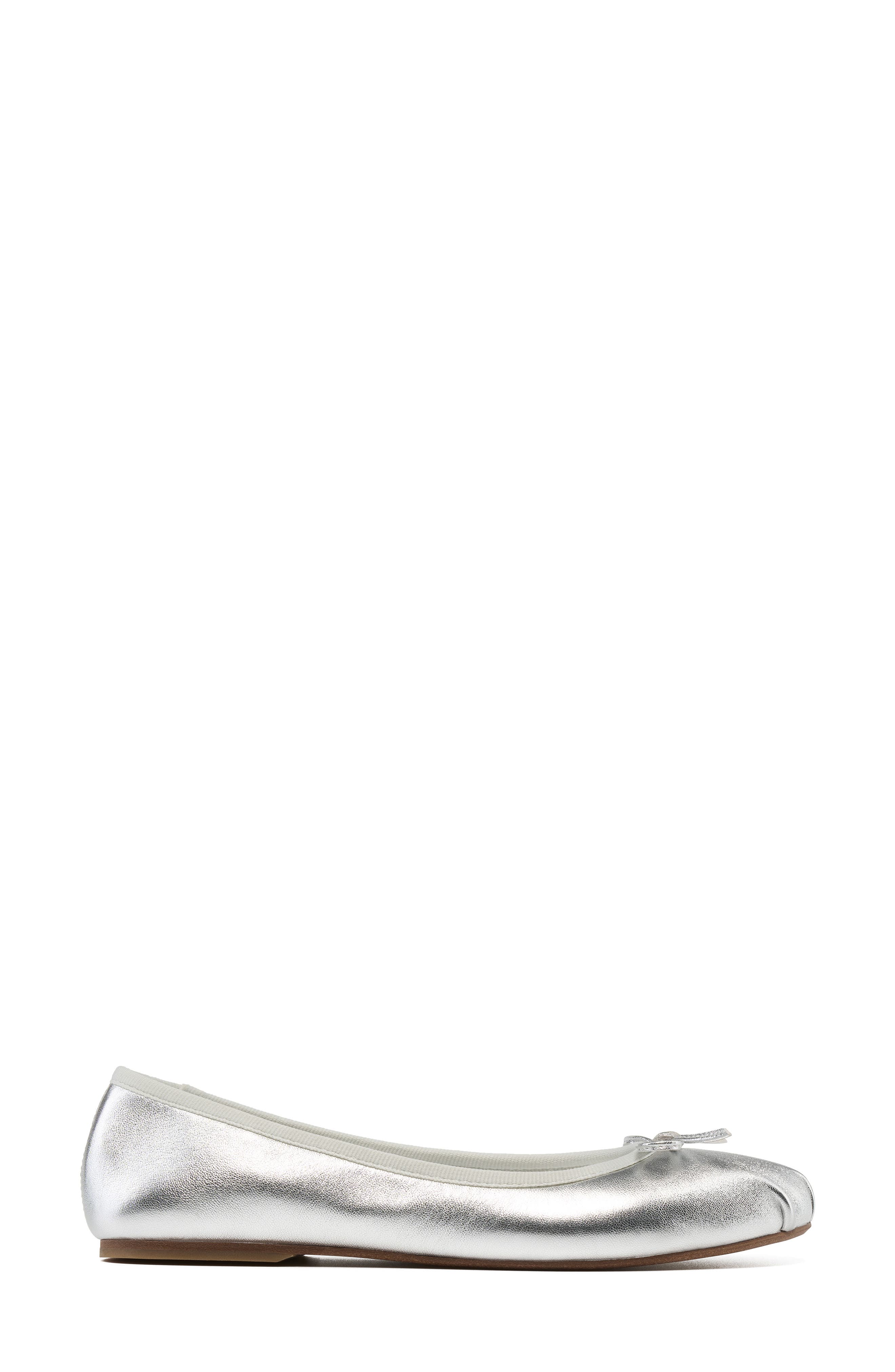 Grace Footwear Reims Ballerina Flat, Alternate, color, Silver