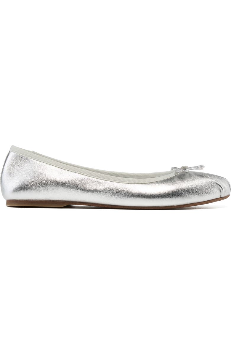 Grace Footwear Reims Ballerina Flat, Alternate, color, Silver