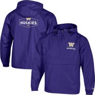 Champion Men's Champion Purple Washington Huskies Delay Packable Half-Zip Jacket