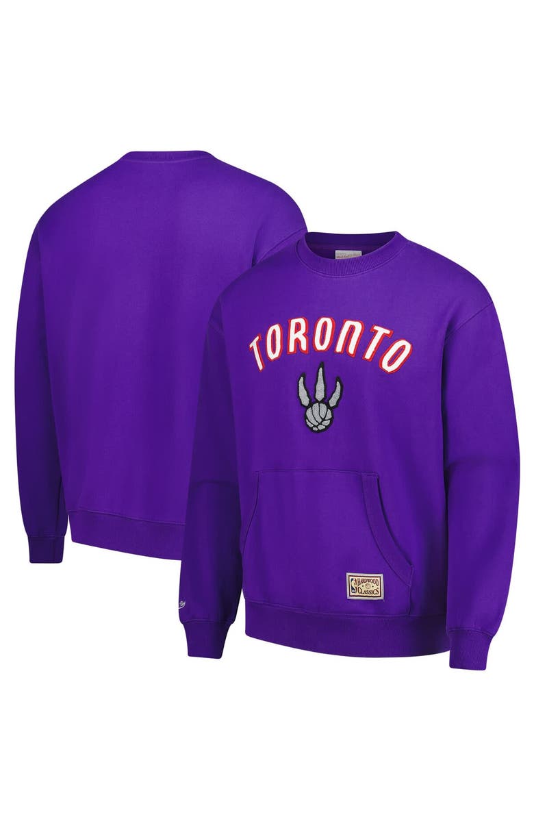 Mitchell & Ness Men's Mitchell & Ness Purple Toronto Raptors Nights Pullover Sweatshirt, Main, color, Purple