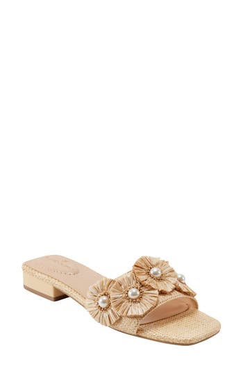 Bandolino Marcell Slide Sandal In Light Natural