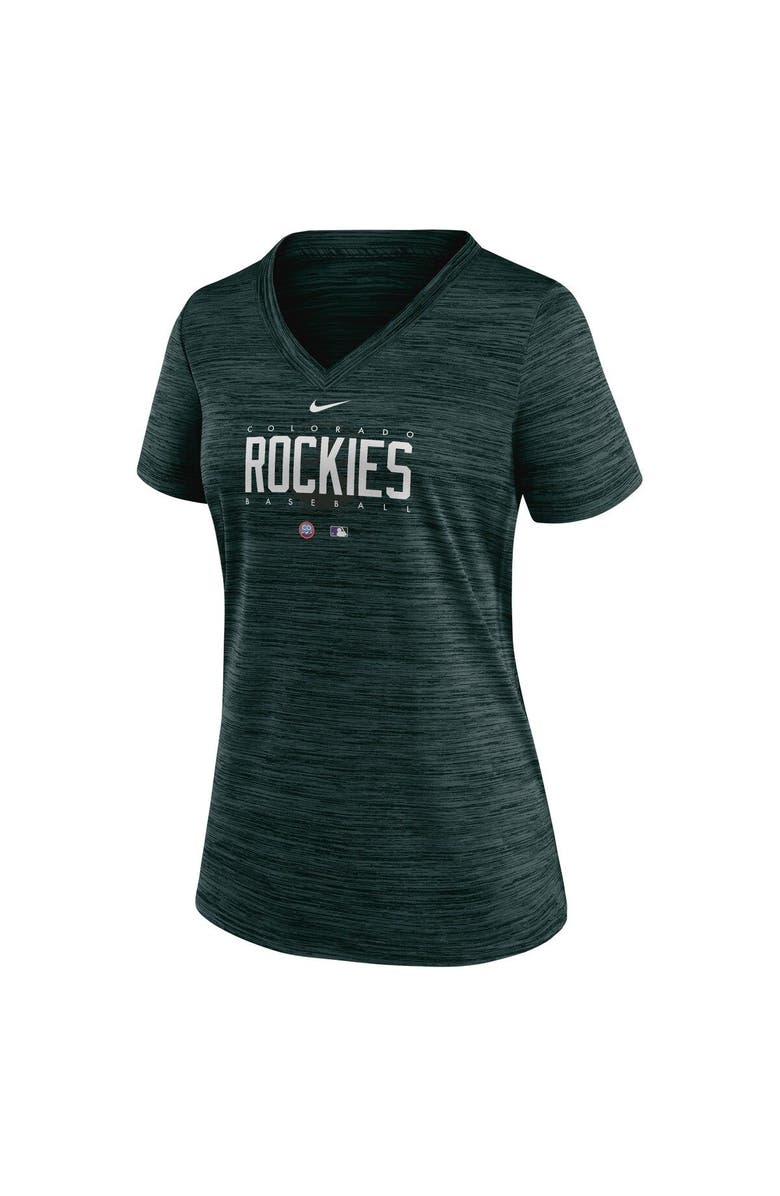 Nike Women's Nike  Green Colorado Rockies City Connect Velocity Practice Performance V-Neck T-Shirt, Alternate, color, 