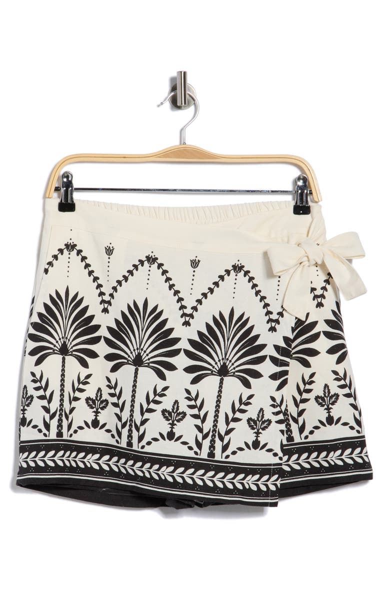 Ellen Tracy Wrap Skort, Main, color, Bali