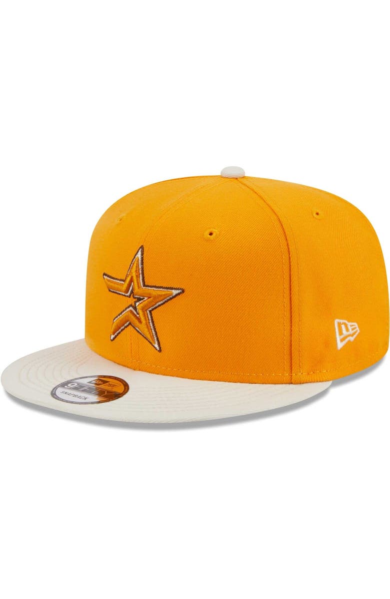 New Era Men's New Era Gold Houston Astros Tiramisu 9FIFTY Snapback Hat, Main, color, Gold