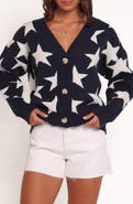 Petal & Pup Sailor Star Intarsia Cardigan