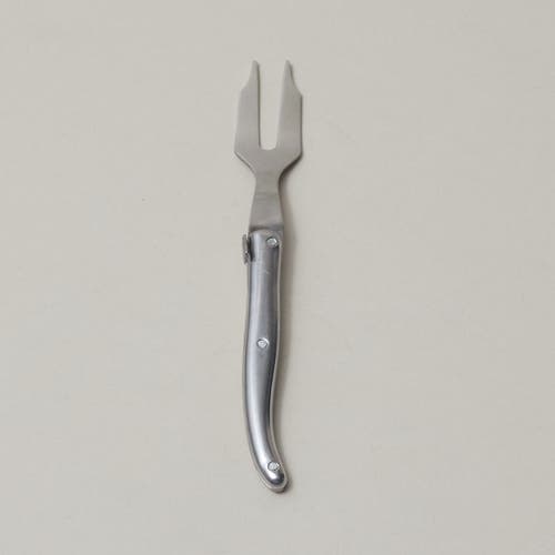 Laguiole Mini Cheese Fork In Silver