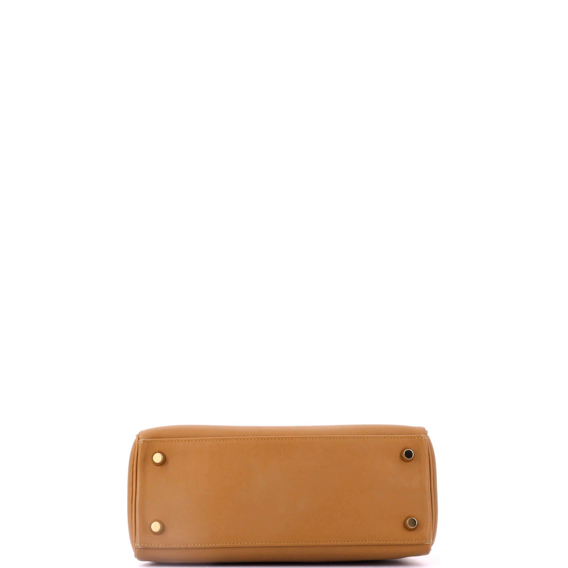 Kelly Handbag Brown Swift with Gold Hardware 25, Alternate, color, Metallic Gold