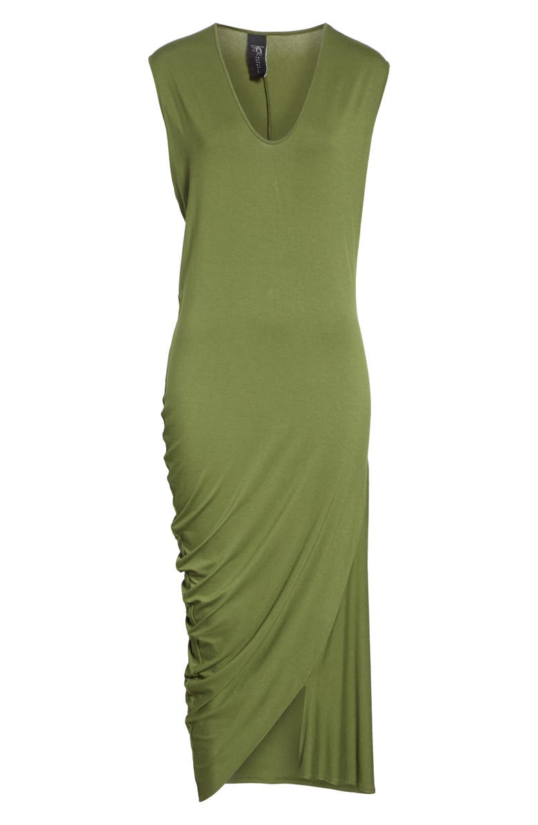Zero + Maria Cornejo Curve Lui Draped Jersey Dress, Alternate, color, 