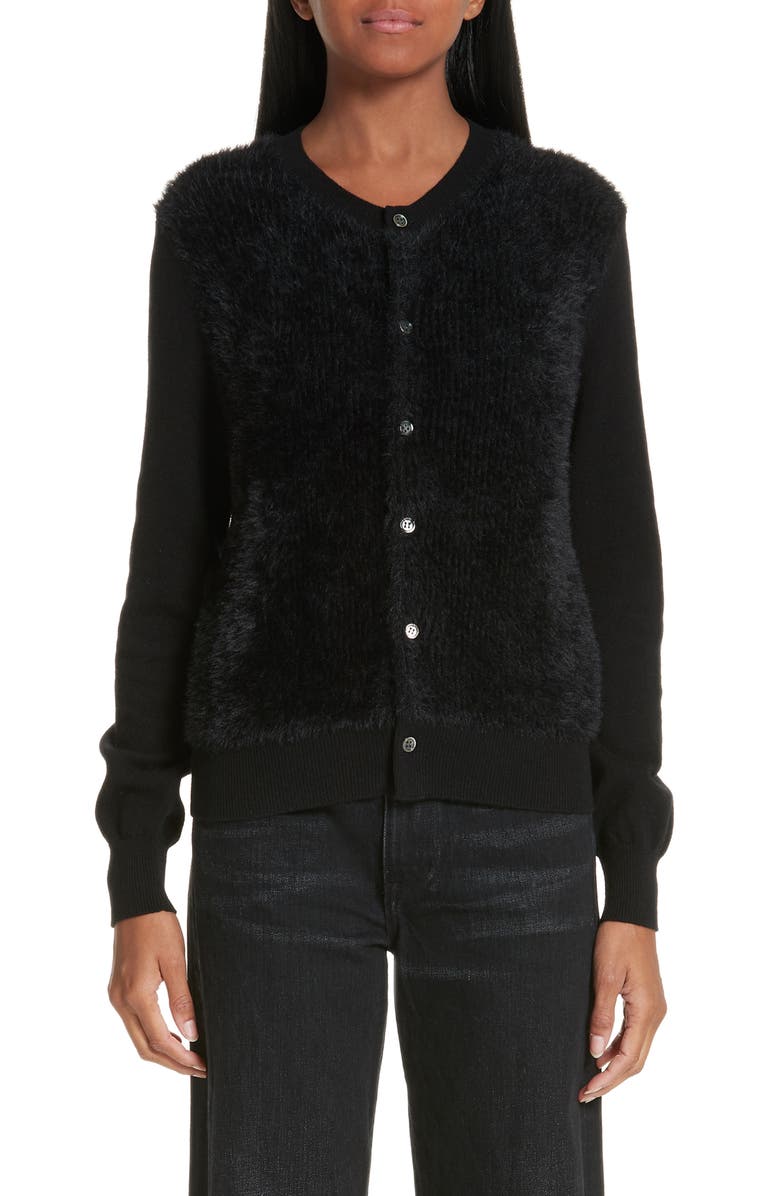 Comme des Garçons Fuzzy Cardigan, Main, color,