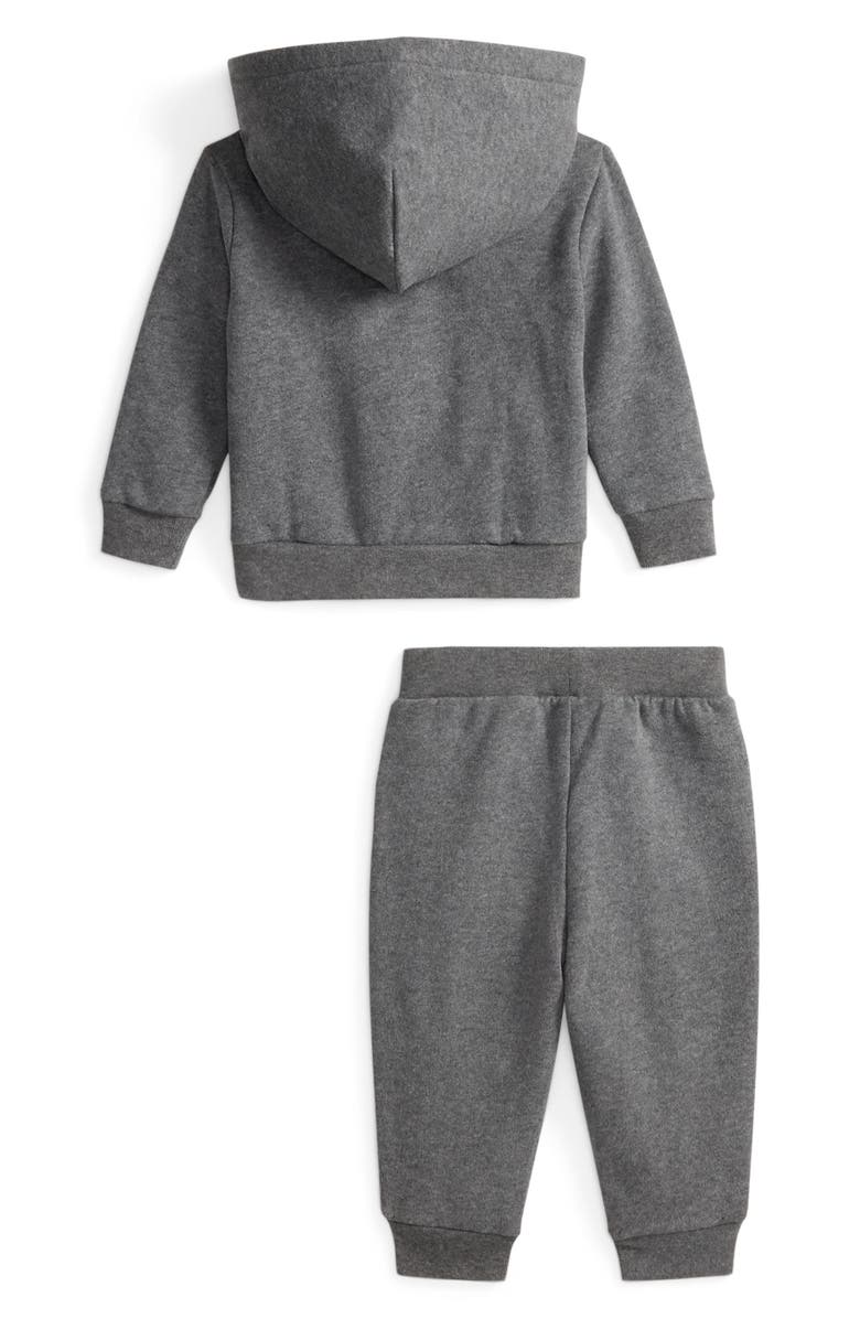 Ralph Lauren Magic Fleece Hoodie & Joggers Set, Alternate, color, Fortress Grey Heather