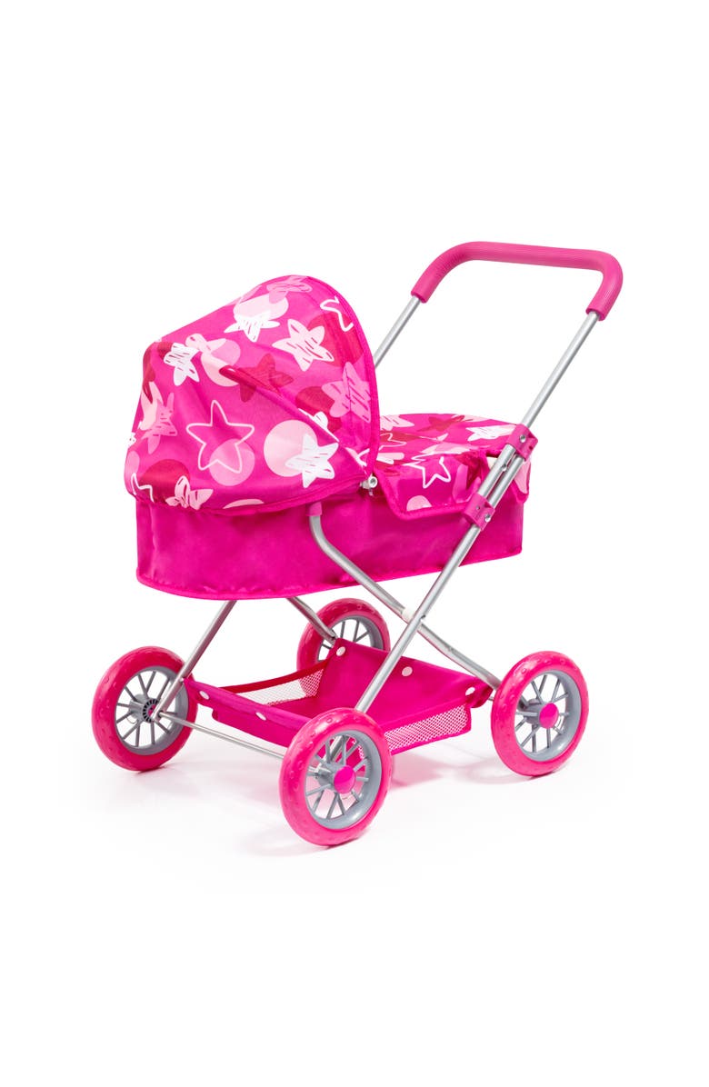 Bayer Pram Smarty Set 6 in 1 Modern Doll Stroller for Dolls Up to 18 Inch, Alternate, color, Pink