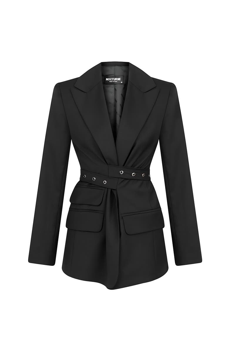 Nocturne Belt Detailed Jacket, Alternate, color, 
