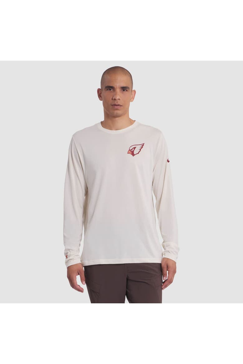 Men's Nike Natural Arizona Cardinals 2025 Rivalries Collection Sideline Legend Dri-FIT Long Sleeve T-Shirt, Main, color, Natural