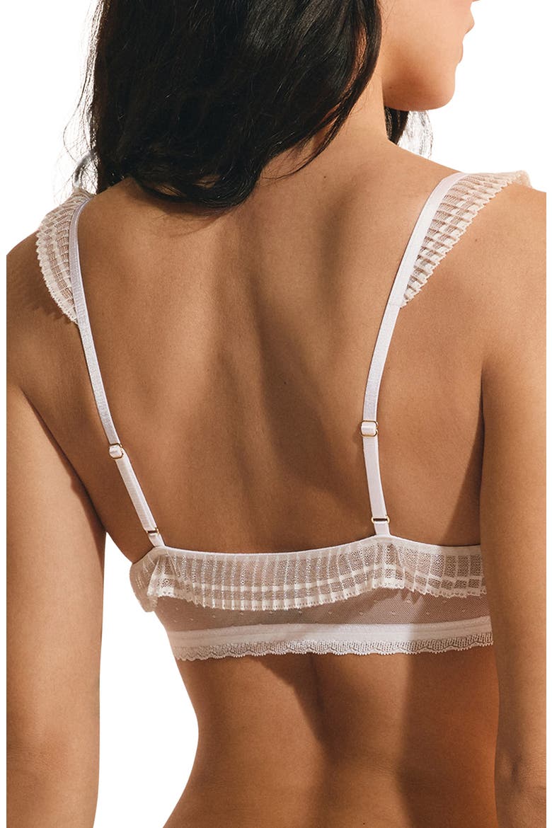 Harmonie Embroidered Tulle Bralette, Alternate, color, ECRU
