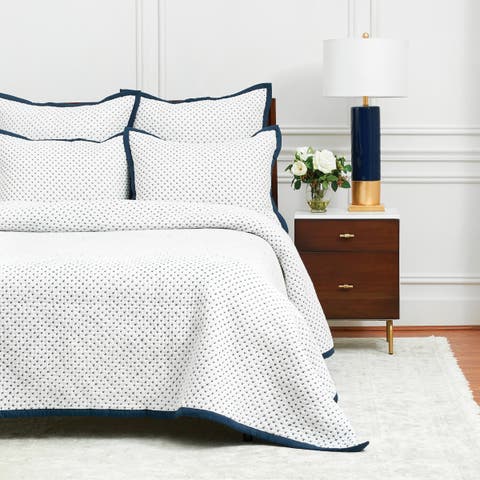 Hanima Navy King Bed Quilt