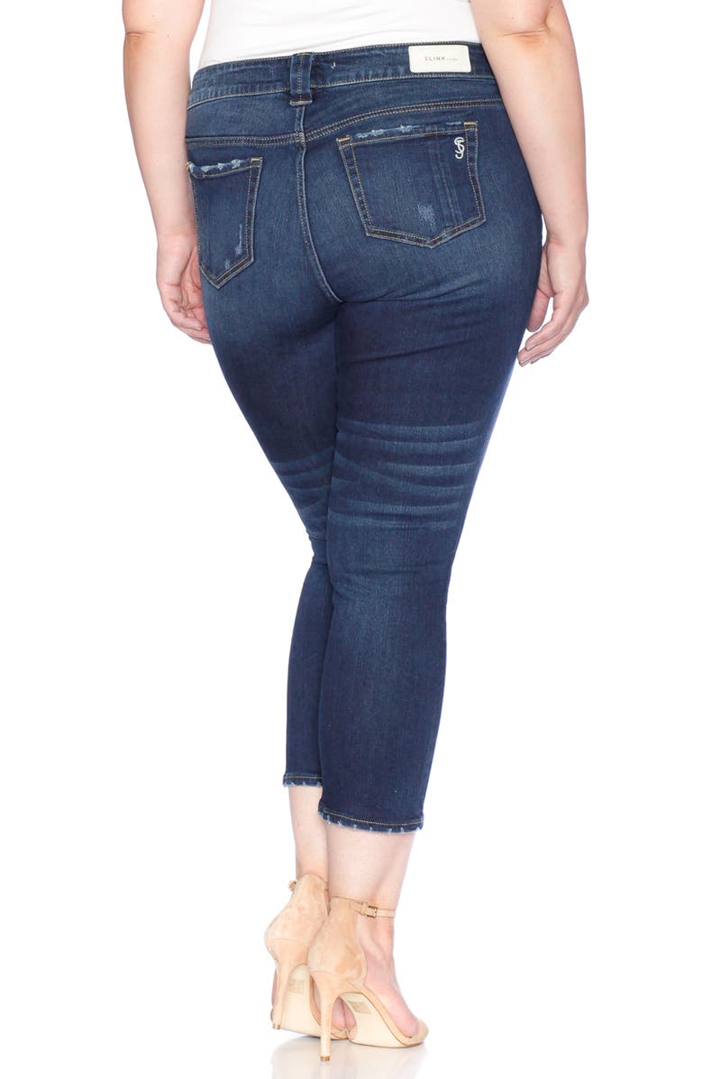 SLINK Jeans Crop Straight Leg Jeans, Alternate, color, Sheela