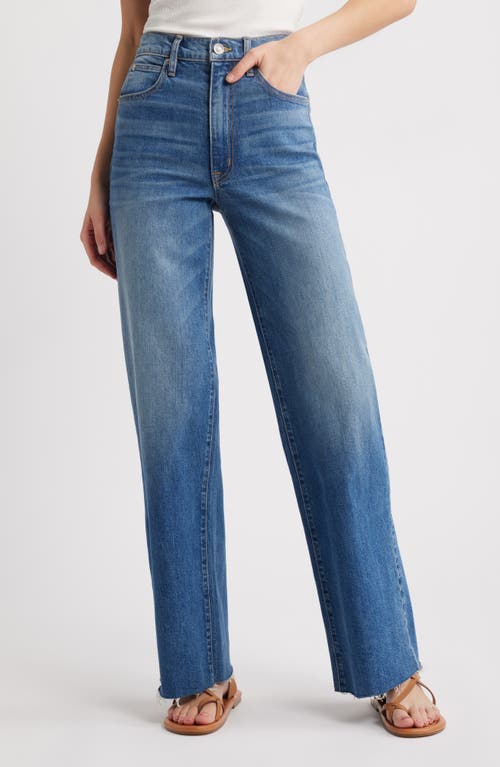SLVRLAKE SLVRLAKE GRACE HIGH WAIST RAW HEM WIDE LEG JEANS 