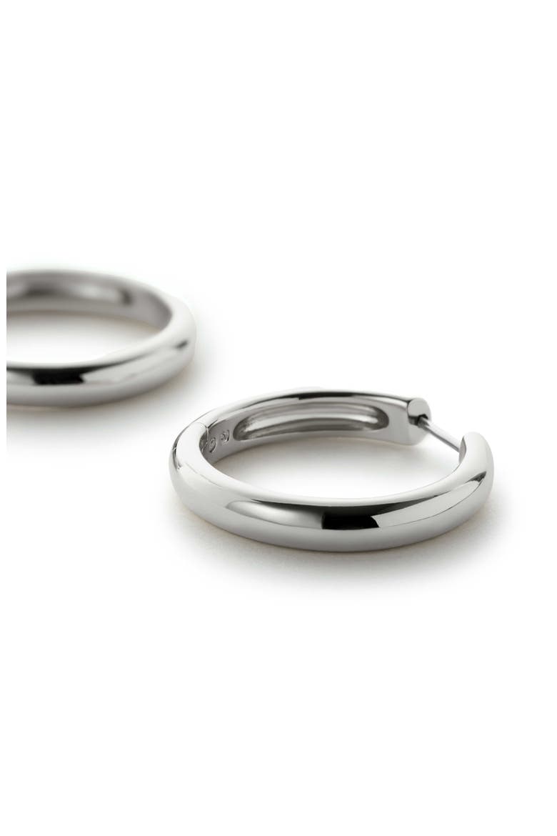 Hoop Earrings - Giulia Large Silver, Alternate, color, Silver