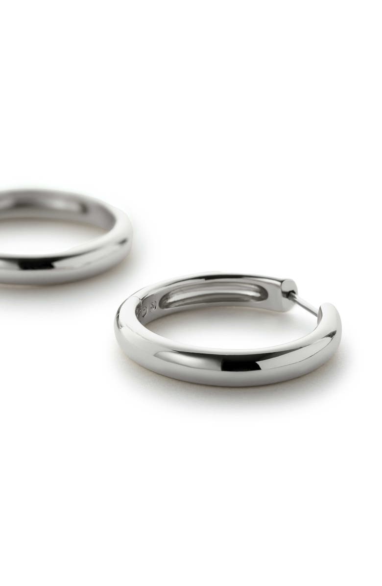 Ana Luisa Hoop Earrings - Giulia Large Silver, Alternate, color, Silver
