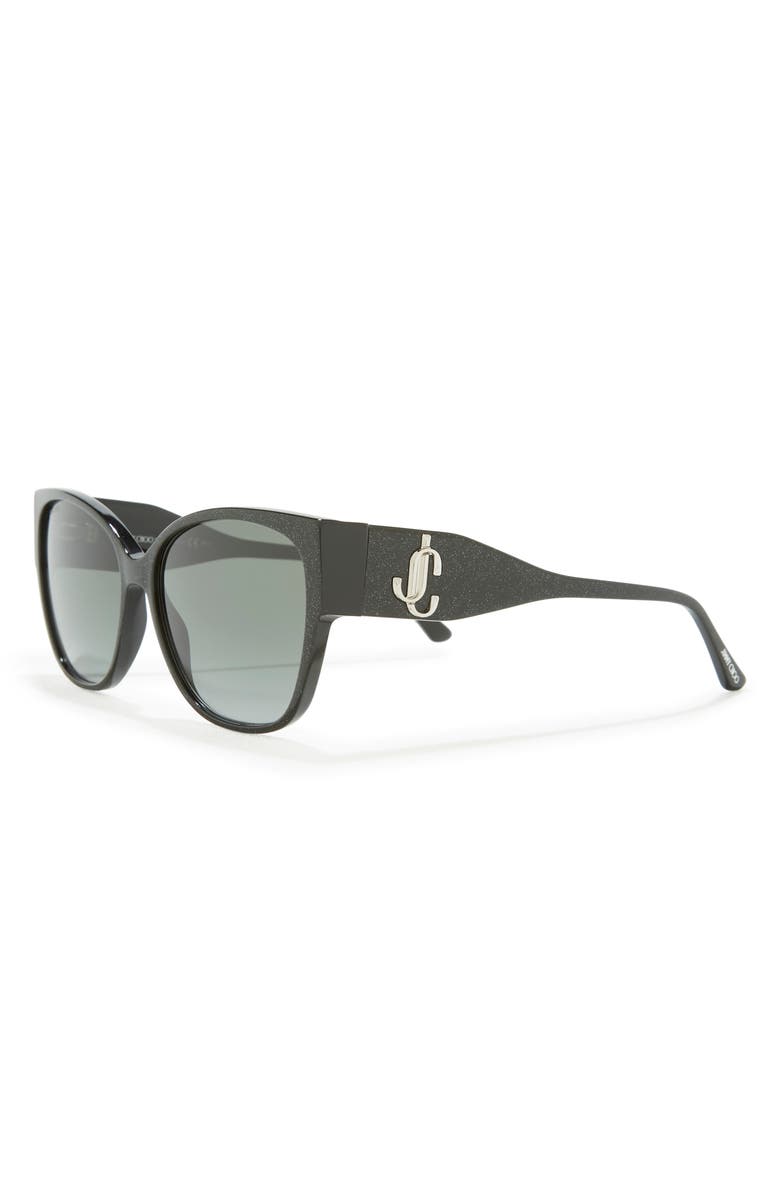 Jimmy Choo 58mm Shays Rectangle Sunglasses, Alternate, color, 