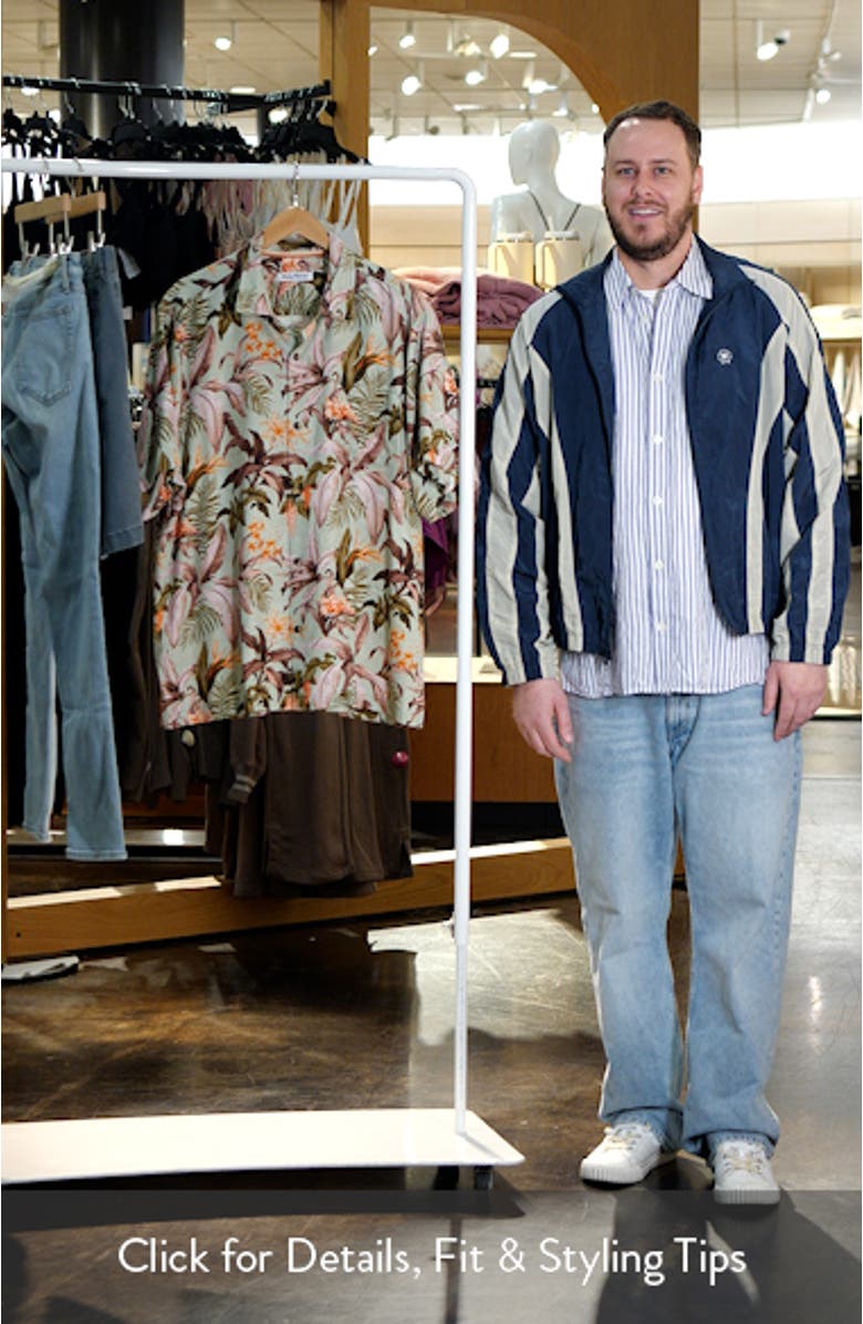 Jaded Blooms Short Sleeve Silk Button-Up Shirt, sales video thumbnail