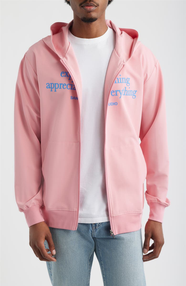 SANTO STUDIO Tempo Appreciate Tech Hooded Zip Jacket - Jett Lawrence Edition, Main, color, Pink