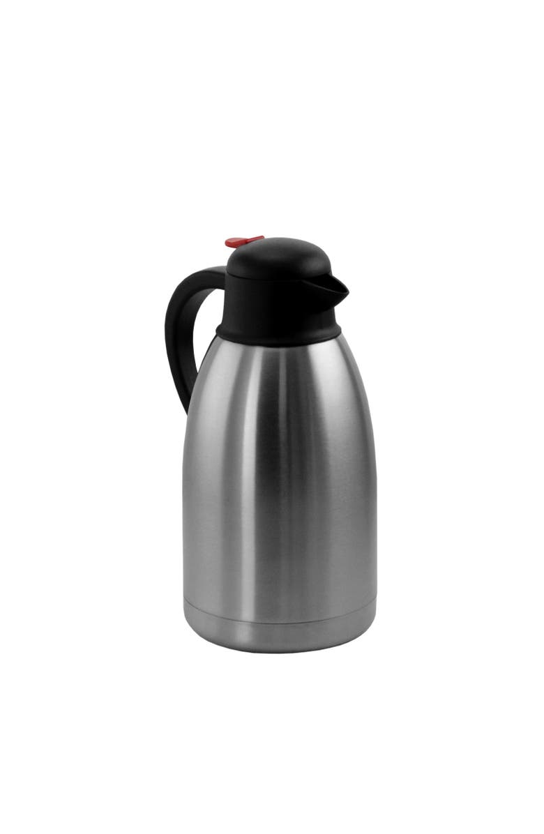 Megachef 2.11 Quart Stainless Steel Thermal Beverage Carafe for Coffee and Tea, Alternate, color, Silver