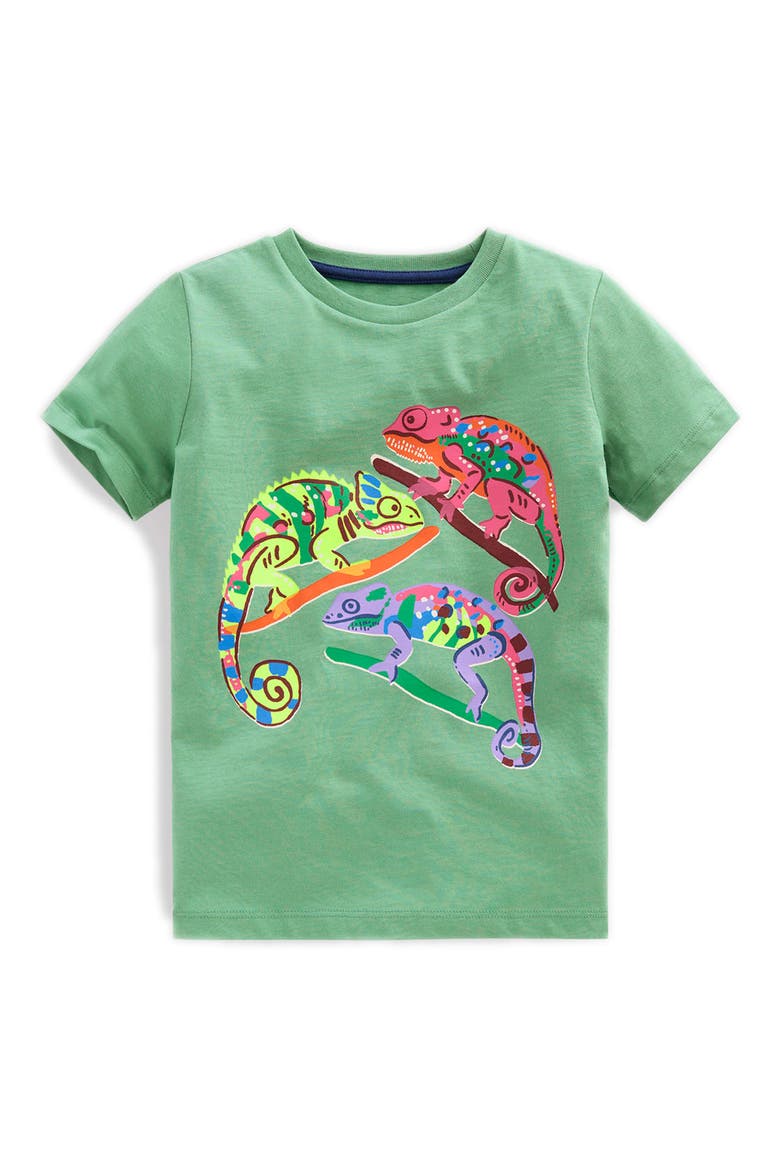 Kids' Short Sleeve Graphic T-Shirt, Main, color, TOURMALINE CHAMELEON