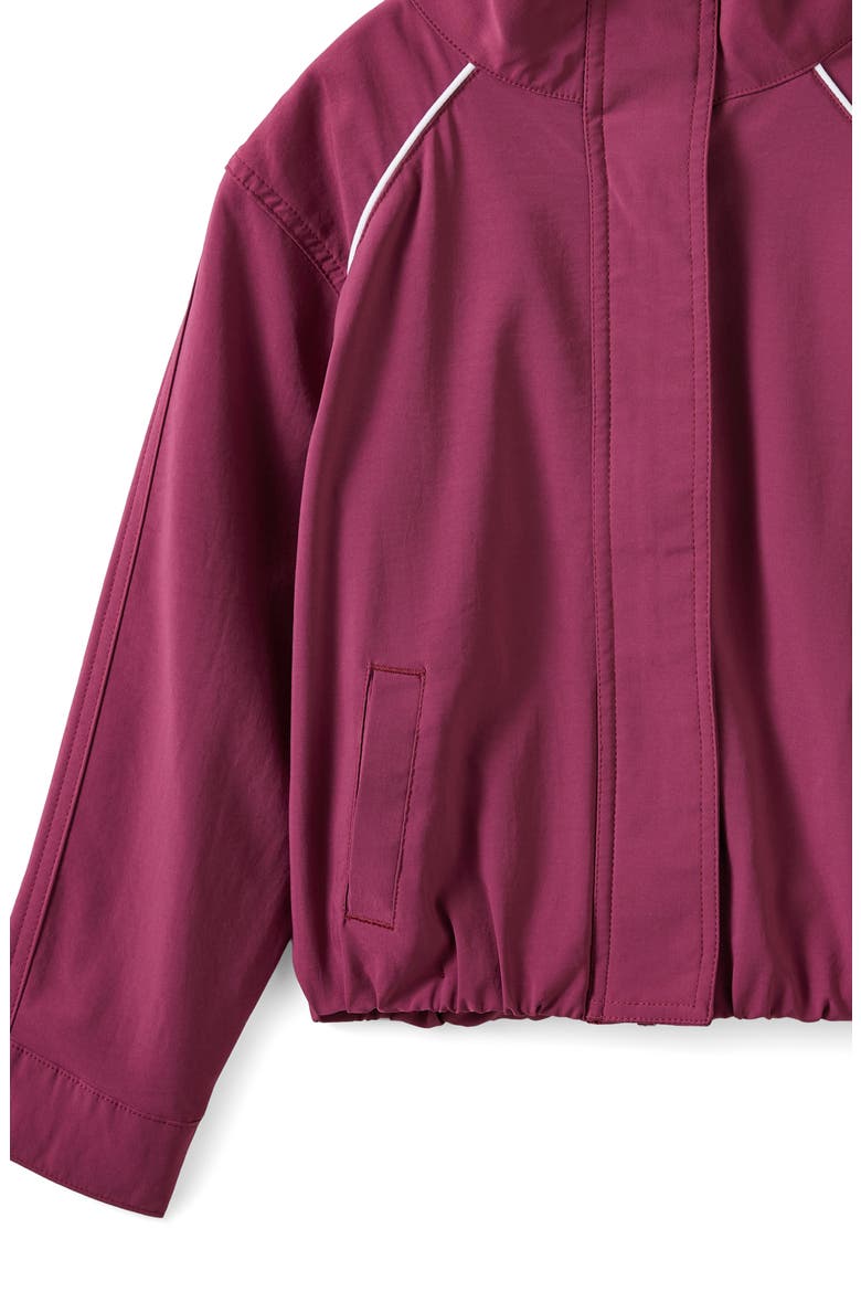 Kid's Active Funnel Neck Jacket, Alternate, color, Berry Jam