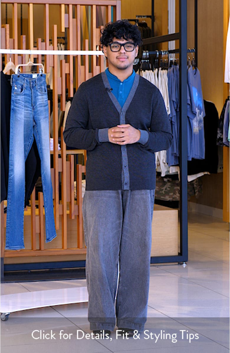 Thomas Merino Wool Cardigan, sales video thumbnail