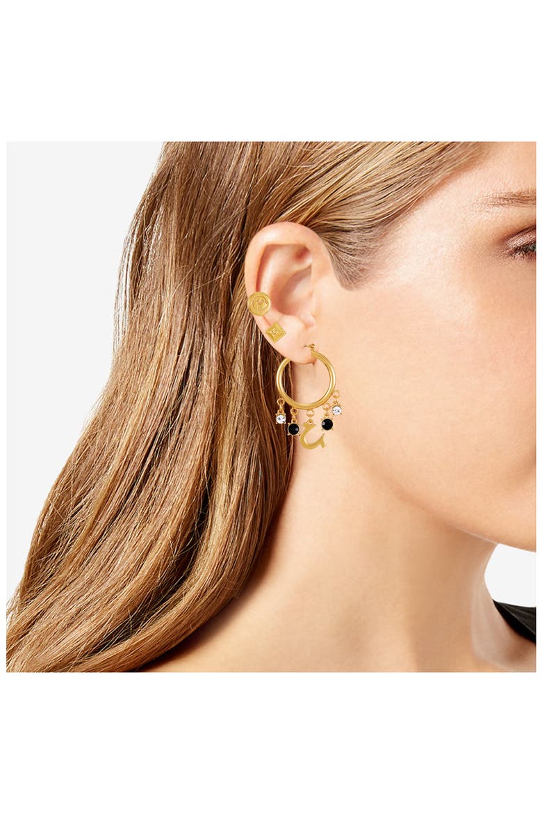 Trio Earring Set, Alternate, color, GOLDTONE