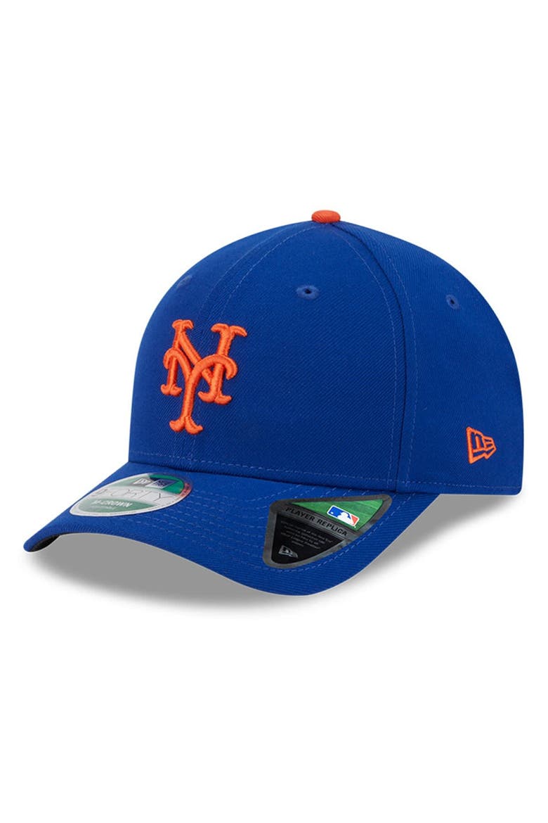 Men's New Era  Royal New York Mets Player Replica 9FORTY Adjustable Hat, Main, color, Royal