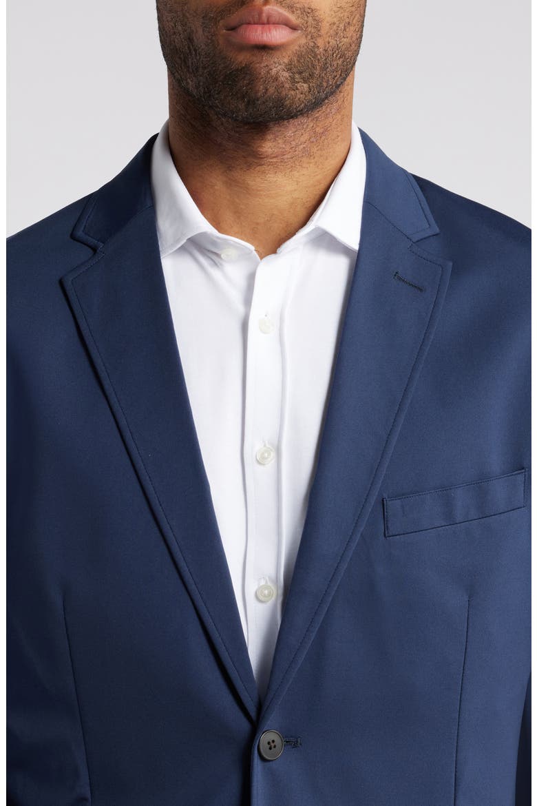 XC Flex® Solid Navy Knit Sport Coat, Alternate, color, NAVY