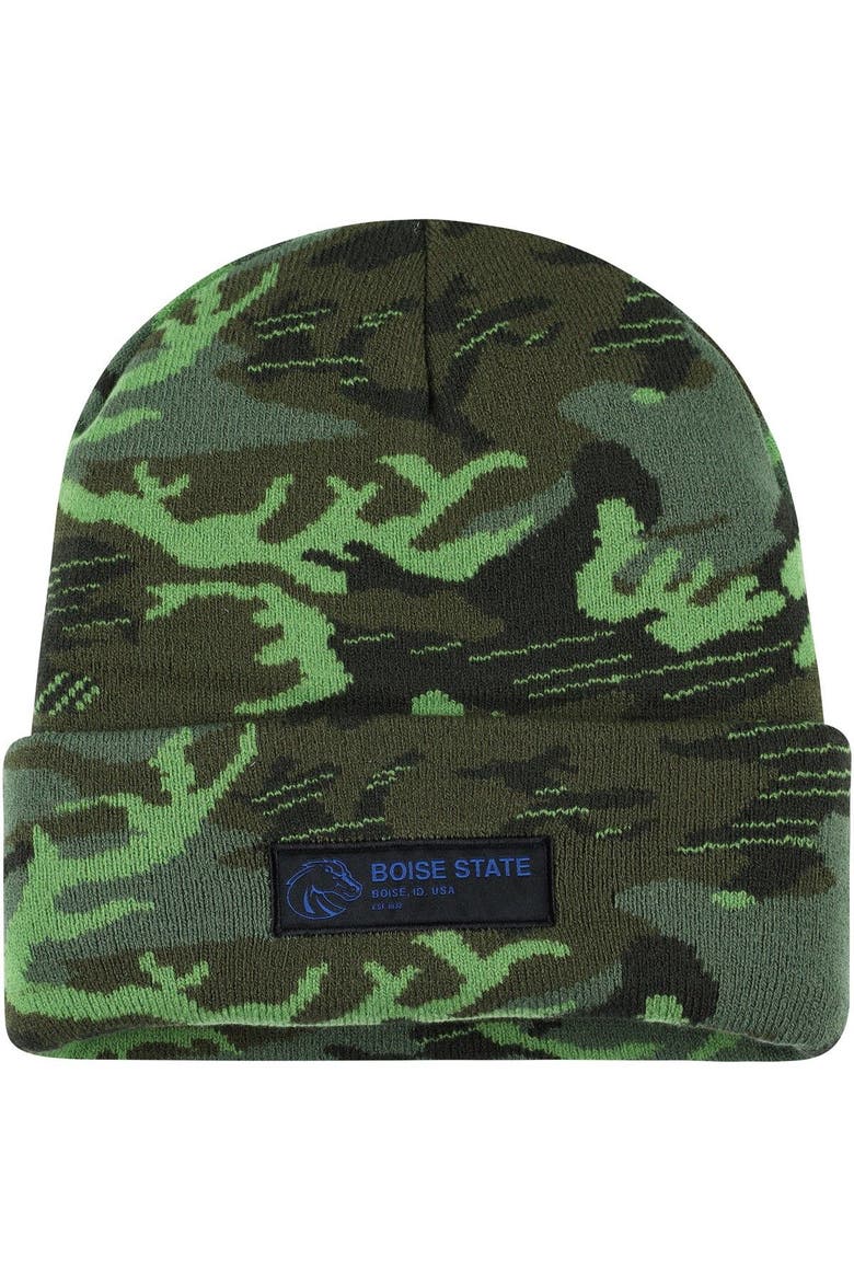 Men's Nike Camo Boise State Broncos Veterans Day Cuffed Knit Hat, Main, color, Camo
