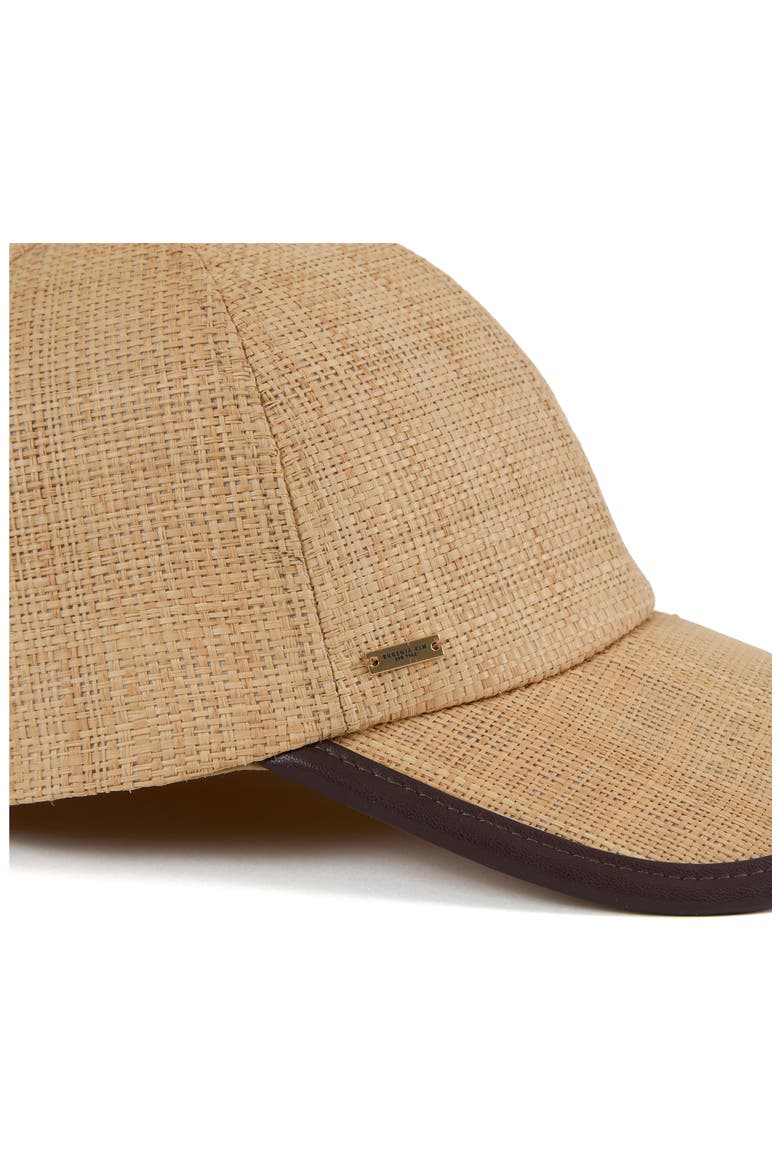 Lo UPF 50+ Raffia Baseball Cap, Alternate, color, NATURAL