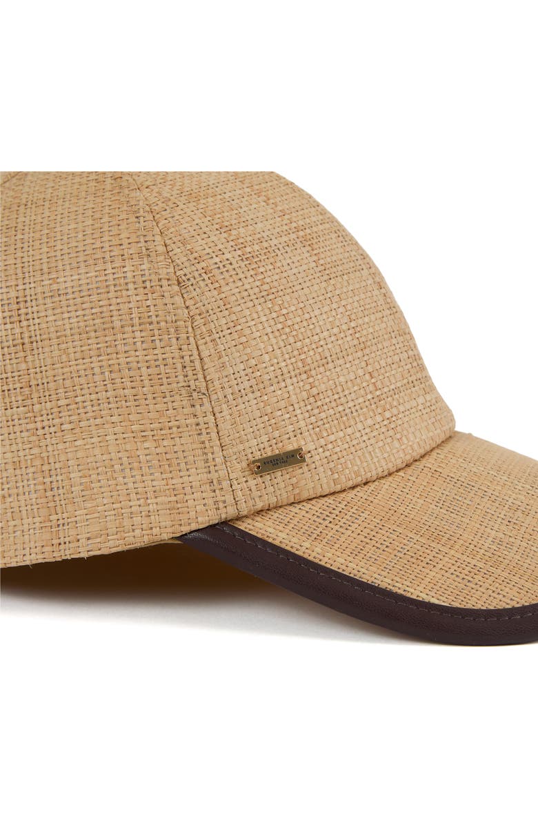 Eugenia Kim Lo UPF 50+ Raffia Baseball Cap, Alternate, color, Natural