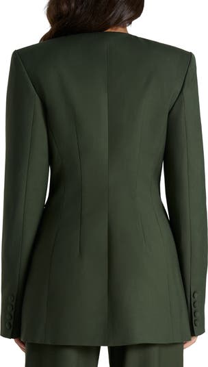 Power Shoulder Double Breasted Blazer