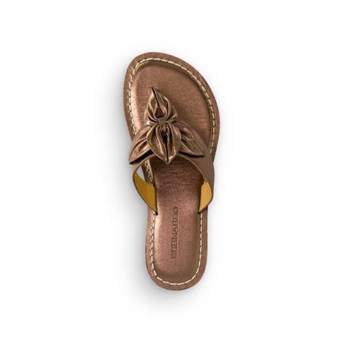 Shop Bernardo Footwear Taormina Thong Sandal In Light Pewter