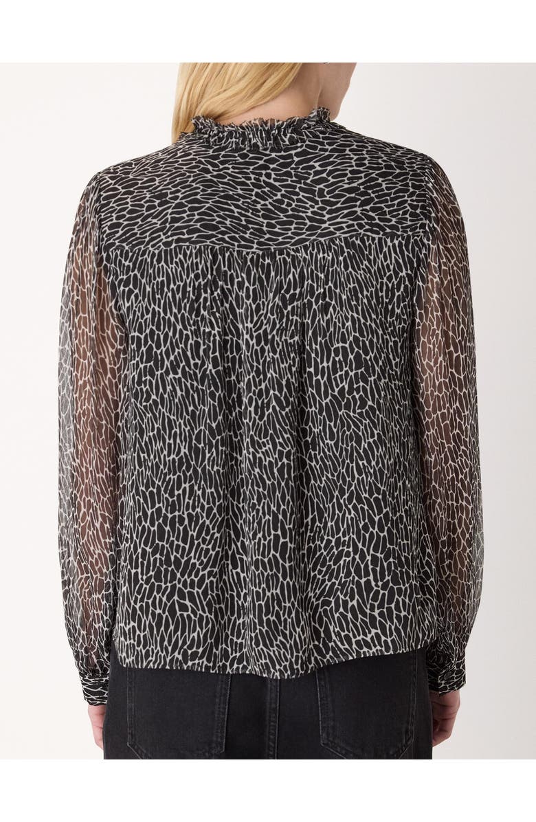 Whistles Dragonfly Print Blouse, Alternate, color, Black/White