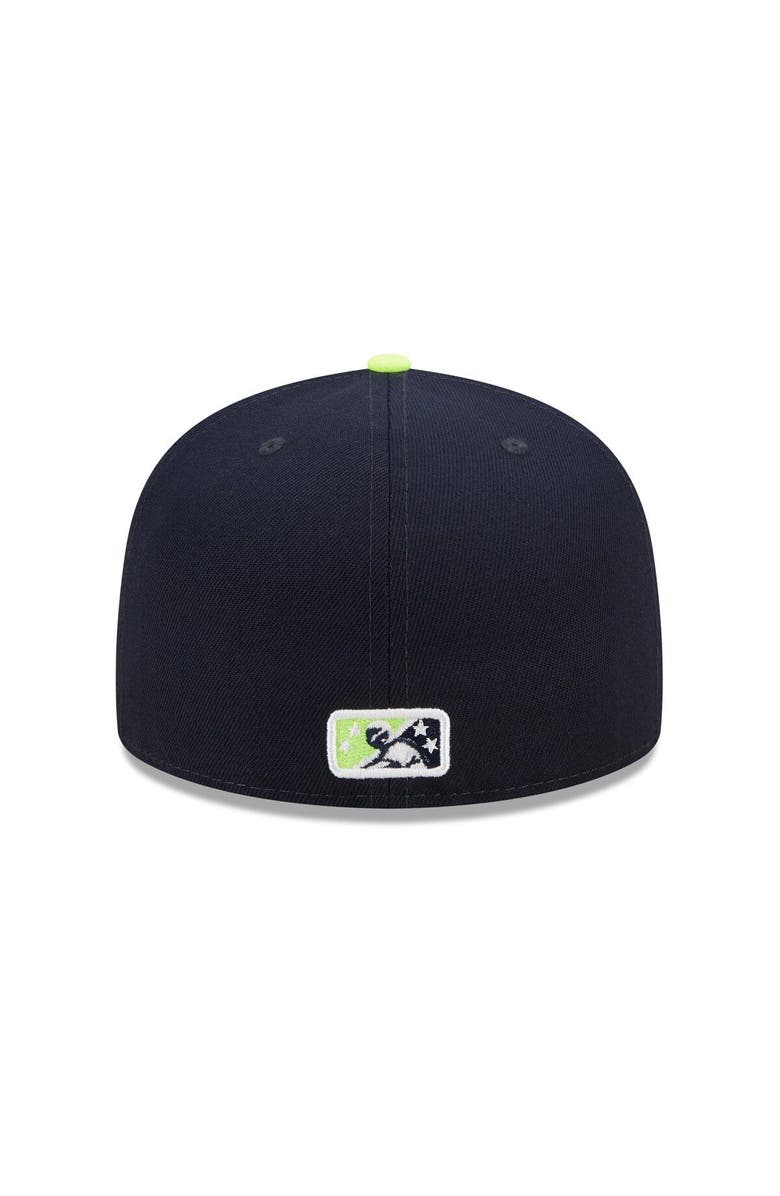 New Era Men's New Era Navy/Neon Green Columbia Fireflies Marvel x Minor League 59FIFTY Fitted Hat, Alternate, color,