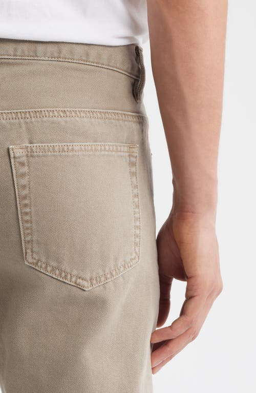 Frame The Straight Leg Canvas Jeans In Gray