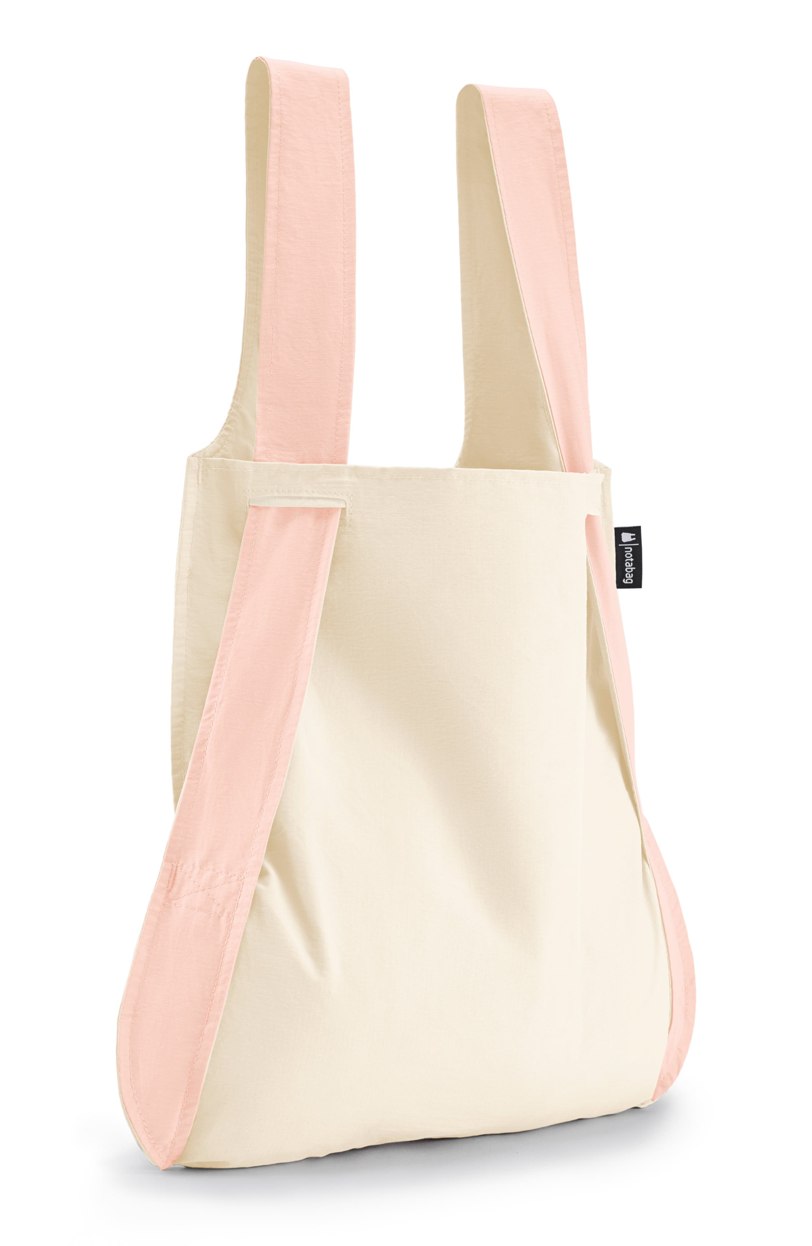 Convertible Tote Backpack, Alternate, color, ROSE/ RAW