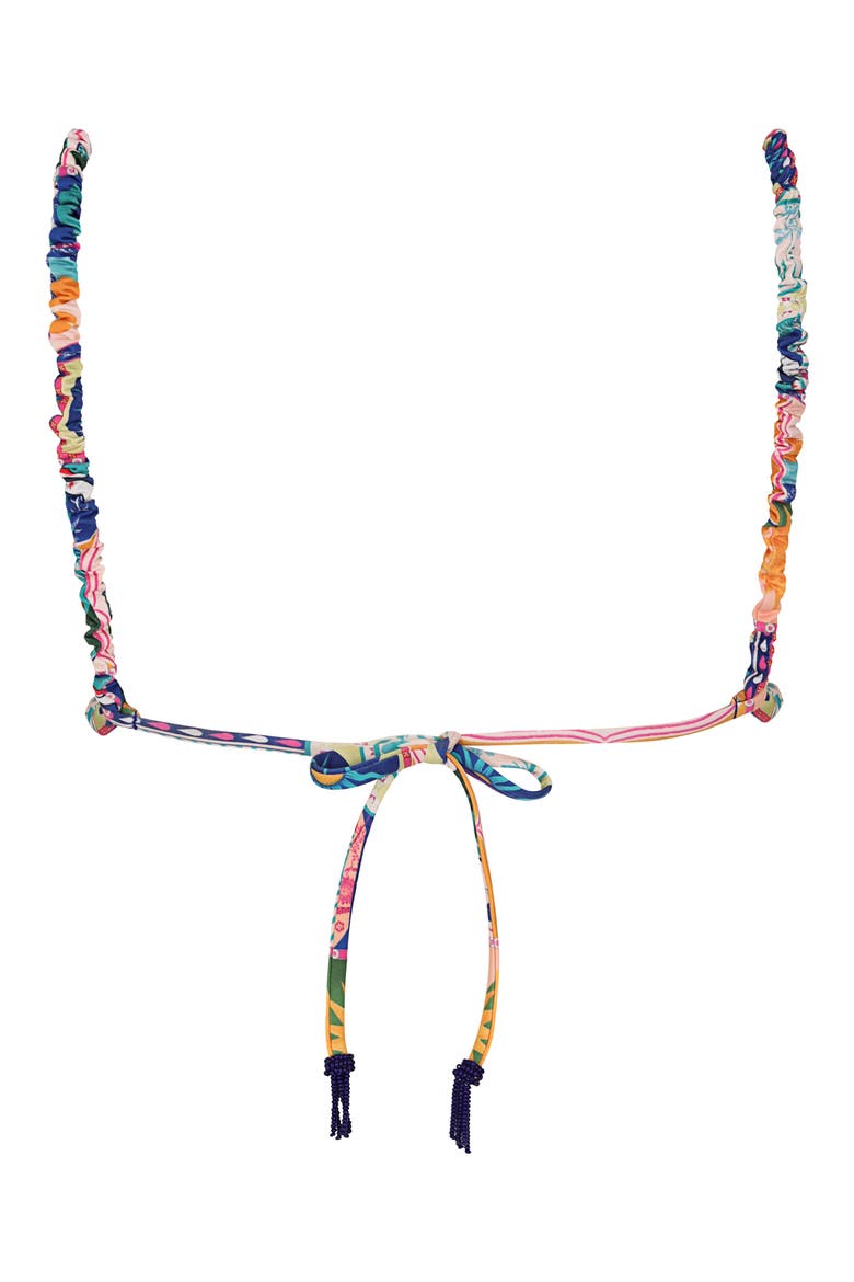 Lina Alina Square Neck Bikini Top, Alternate, color, MULTICOLOR