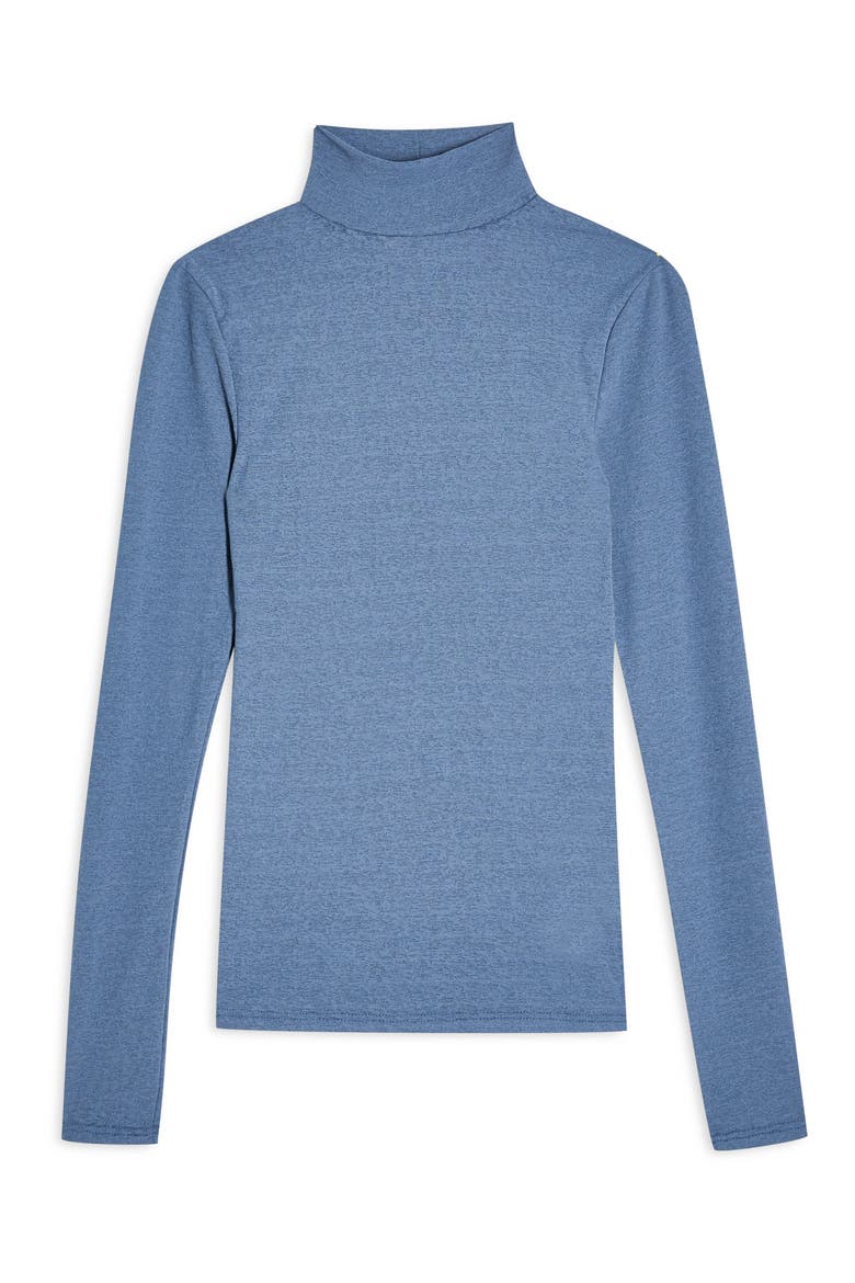 Mock Neck Mesh Top, Alternate, color, BLUE