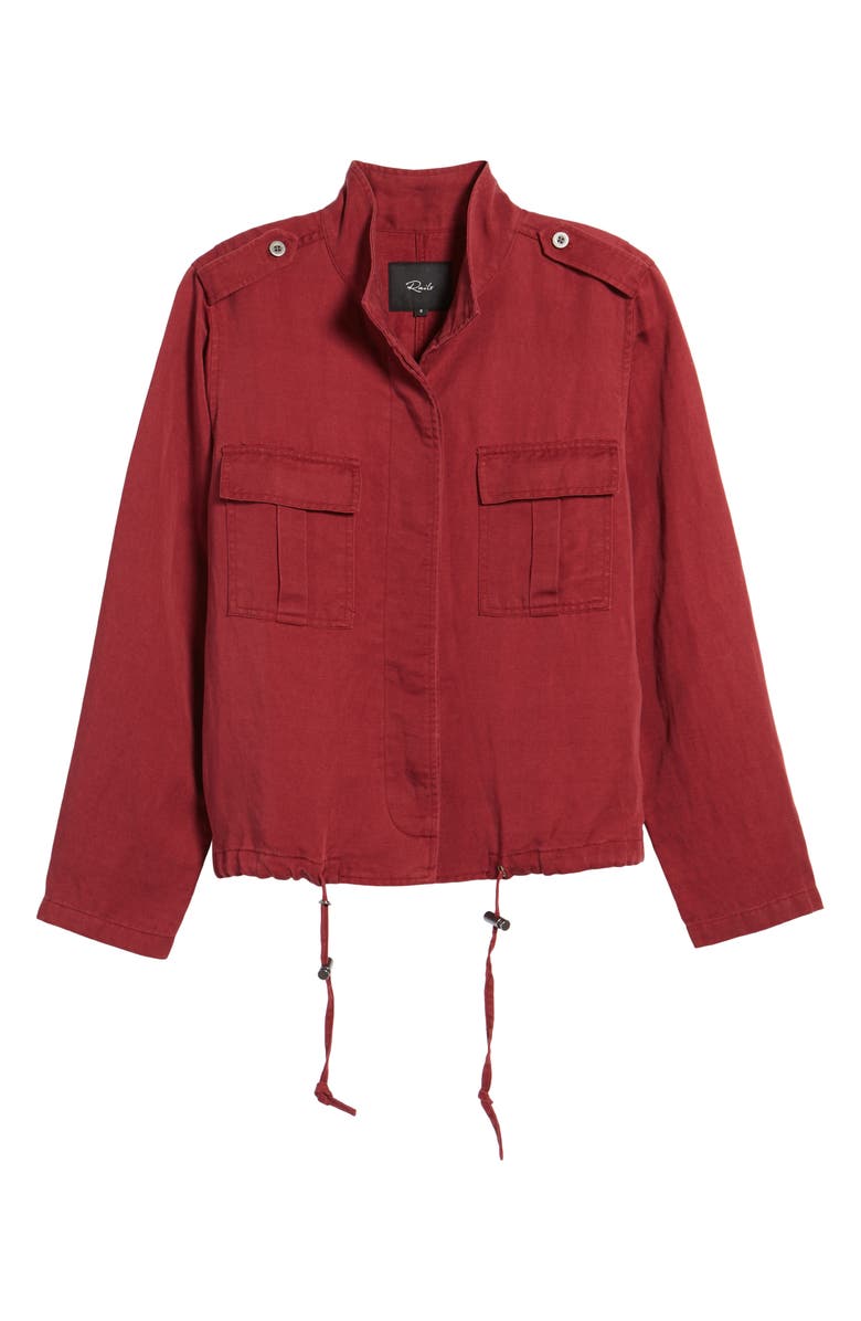 Rails Maverick Military Jacket, Alternate, color, Oxblood