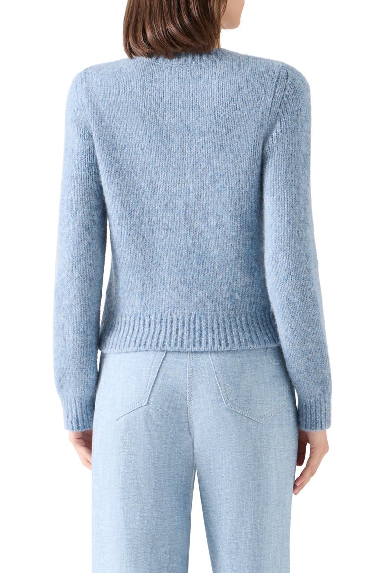 Fluffy Alpaca Blend Sweater, Alternate, color, LIGHT BLUE