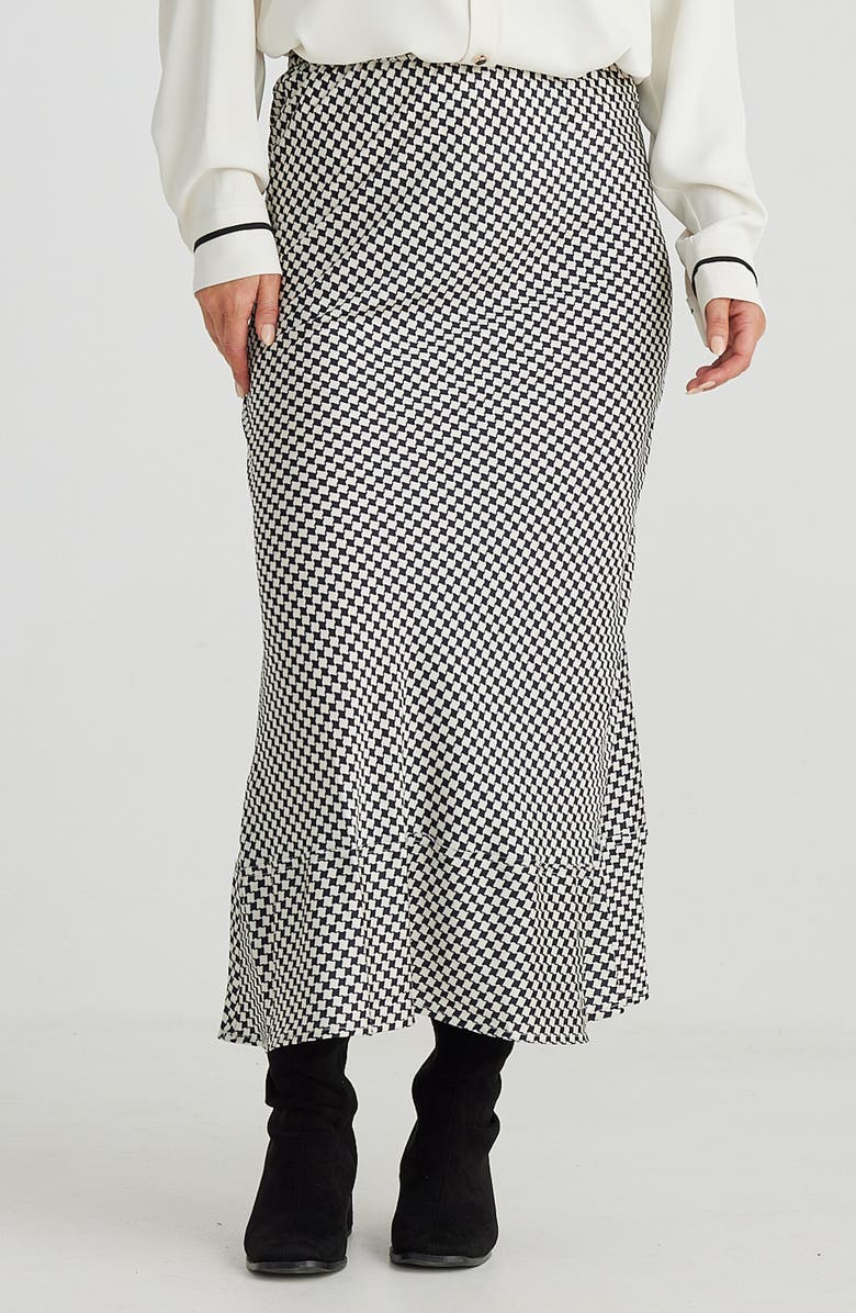 Brave+True Corinne Check Print Skirt, Main, color,