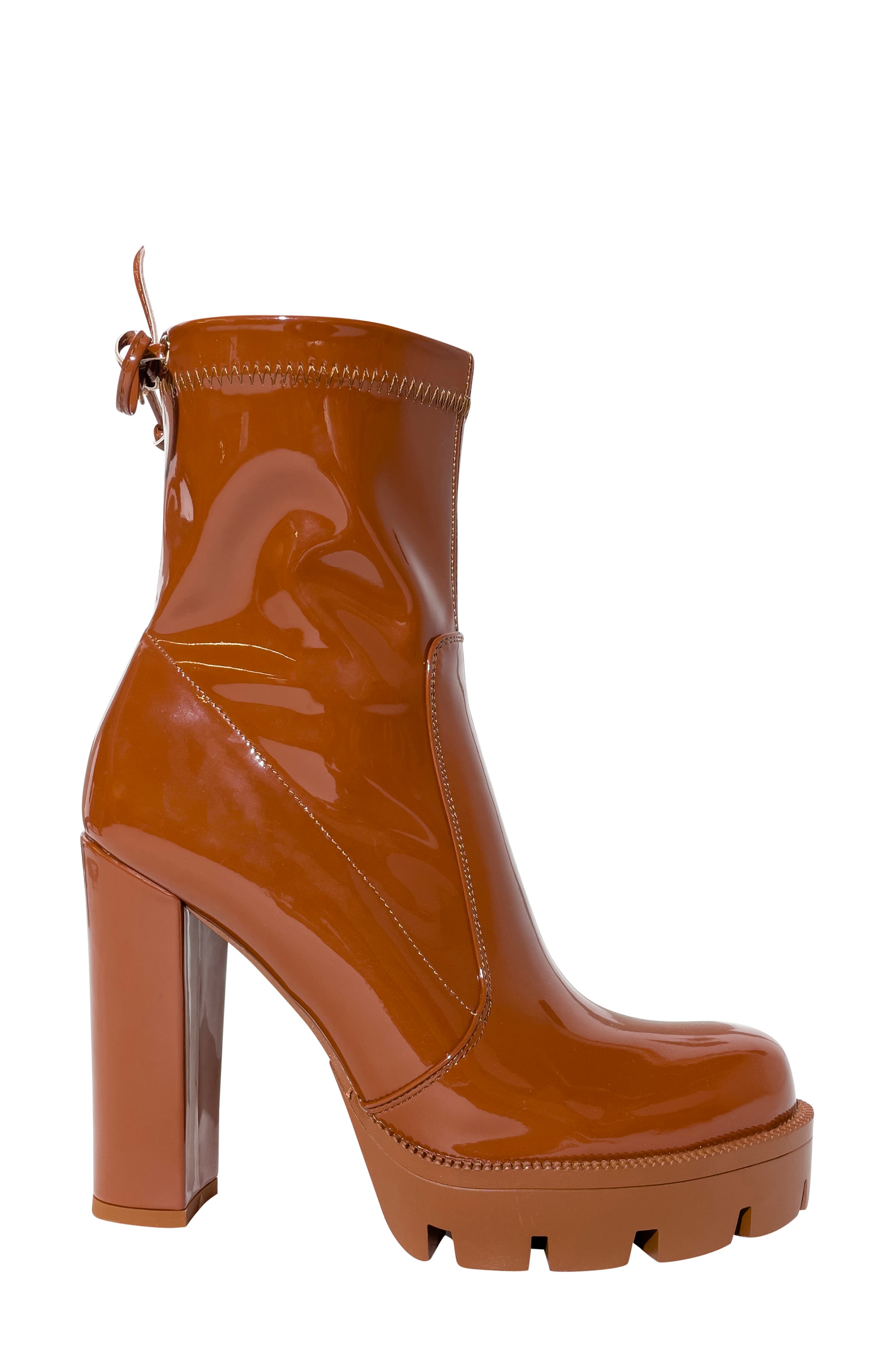 Rainy Platform Bootie, Alternate, color, COGNAC